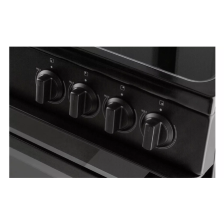 Refurbished Bush B60TCBX 60cm Double Oven Electric Cooker Black