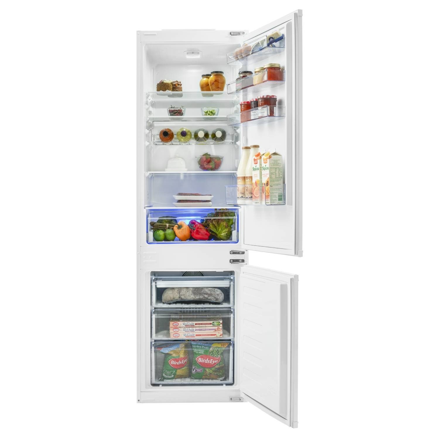 Refurbished Beko BCB7030F Integrated 262 Litre 70/30 Frost Free Fridge Freezer