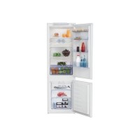 Refurbished Beko HarvestFresh BCFD3V73 Integrated 263 Litre 70/30 Frost Free Fridge Freezer White