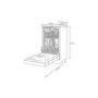 Refurbished Bush BFSLNB9W Freestanding 10 Place Slimline Dishwasher White