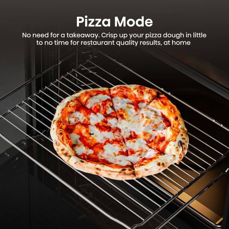 Refurbished Hisense Hi6 BID914221CDBG 60cm Double Built In Electric Oven Black