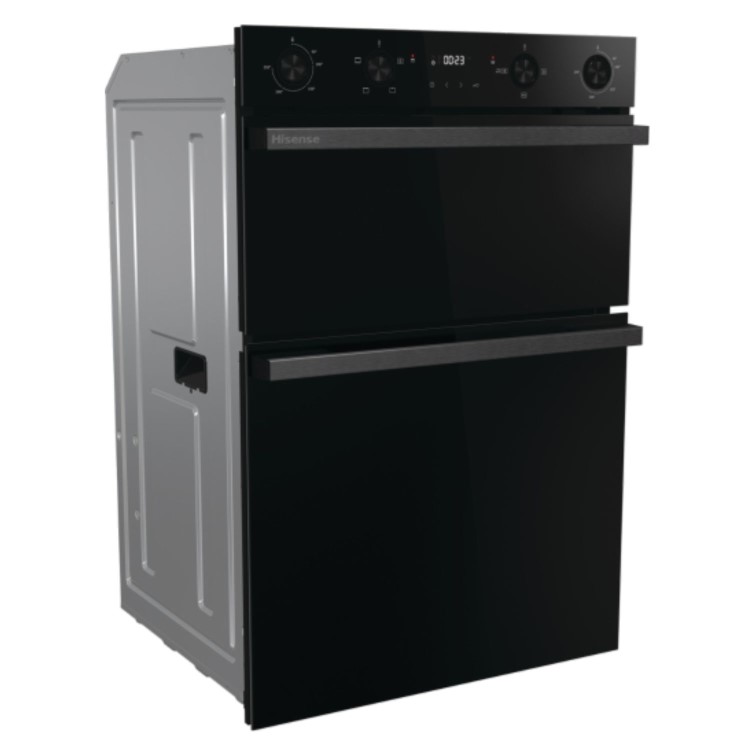 Refurbished Hisense Hi6 BID914221CDBG 60cm Double Built In Electric Oven Black