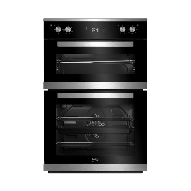 Refurbished Beko Pro Select BXTF25300X 60cm Double Built Under Electric Oven