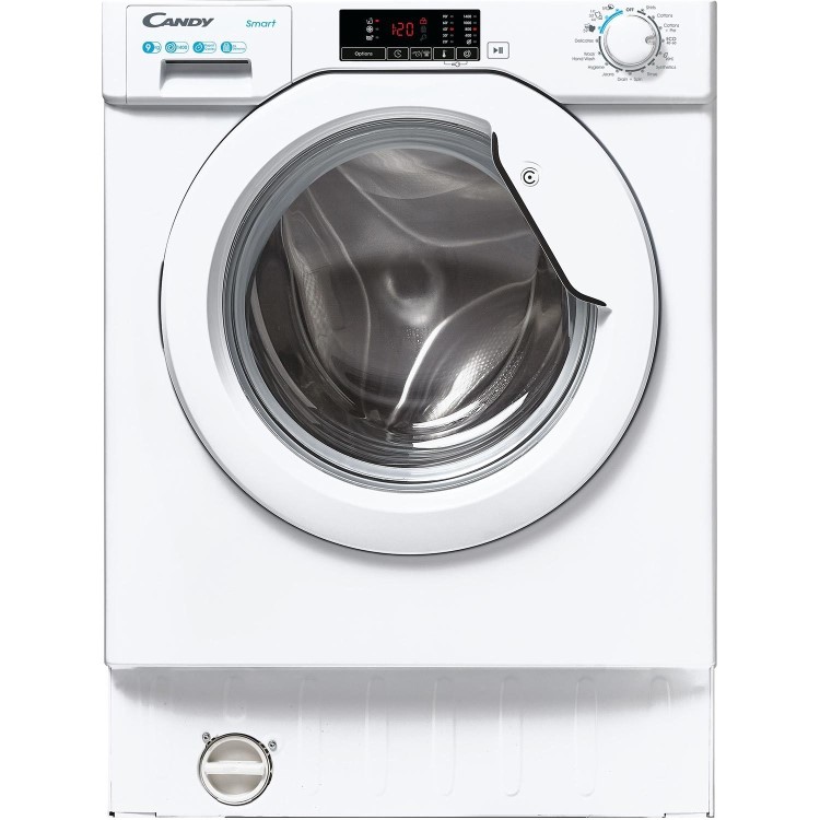 Refurbished Candy Smart CBW49D1W4-80 Integrated 9KG 1400 Spin Washing Machine