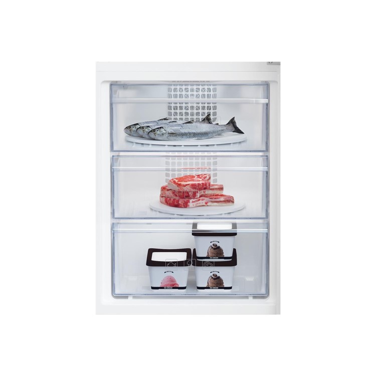 Refurbished Beko CCFM1571W Integrated 251 Litre 60/40 Frost Free Fridge Freezer White
