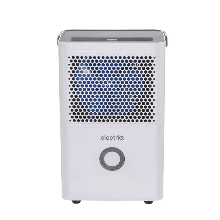 GRADE A2 - electriQ 10L Low-Energy Quiet Compressor Dehumidifier and Anti-Odour Air Purifier