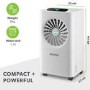 GRADE A2 - electriQ 10 litre Laundry Dehumidifier with Air Purifier - Best Seller