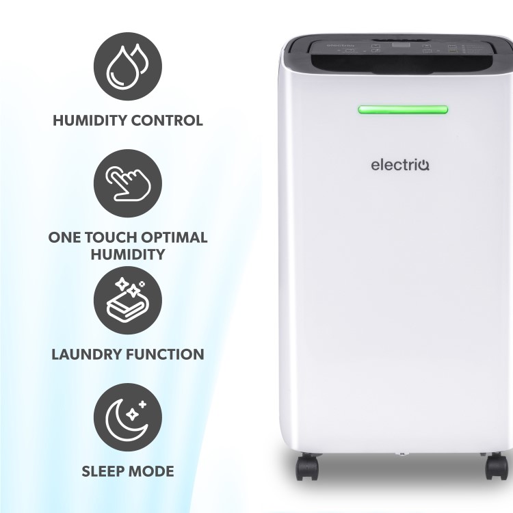 Refurbished electriQ 12 Litre Dehumidifier with Air Purifier