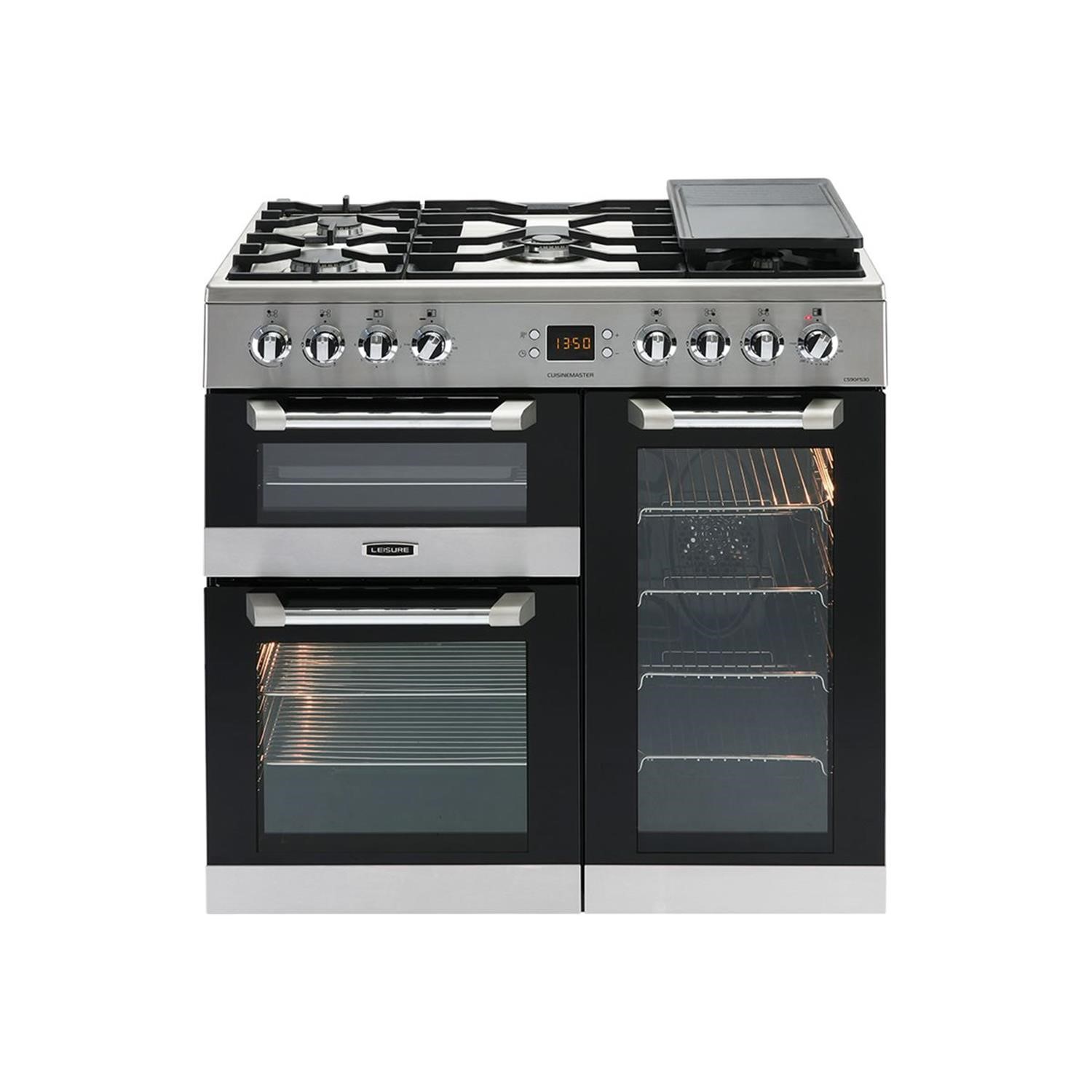 Refurbished Leisure Cuisinemaster CS90F530X 90cm Dual Fuel Range Cooker