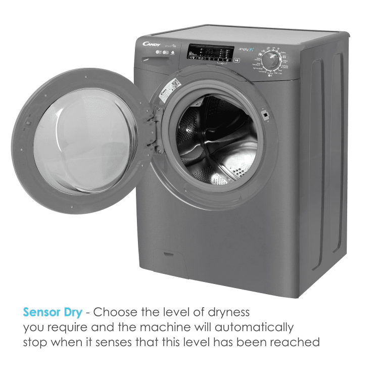 Candy 8kg Wash 5kg Dry 1200rpm Smart Pro Freestanding Washer Dryer - Graphite