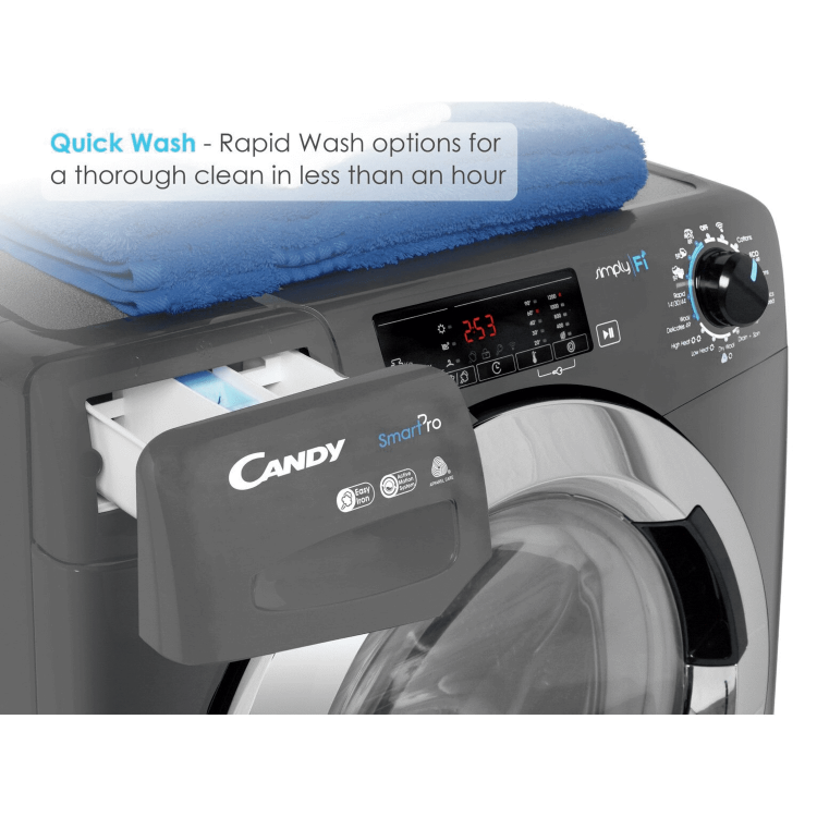 Candy 8kg Wash 5kg Dry 1200rpm Smart Pro Freestanding Washer Dryer - Graphite