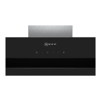Refurbished Neff N50 D95IHM1S0B 90cm Angled Chimney Cooker Hood Black
