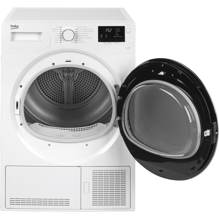 Refurbished Beko DCB93166W Freestanding Condenser 9KG Tumble Dryer White