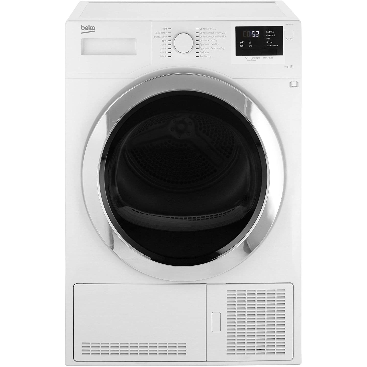 Refurbished Beko DCR93161W Freestanding Condenser 9KG Tumble Dryer White