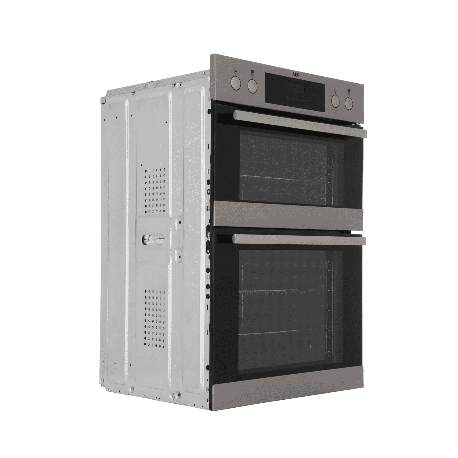 AEG 6000 Built In Electric Double Oven Stainless Steel DEB331010M