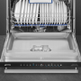 Refurbished Smeg DFA345BSTX Classic Freestanding Dishwasher - B-Rated Stainless Steel