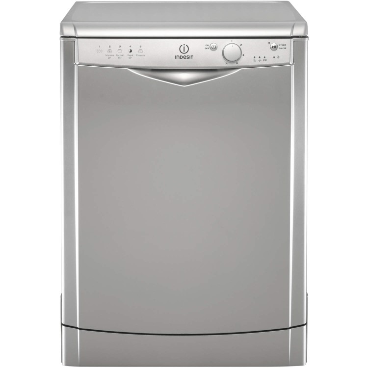 GRADE A2 - Indesit DFG15B1S 13 Place Freestanding Dishwasher - Silver