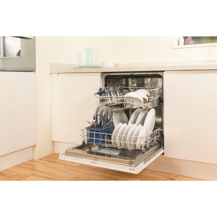 INDESIT DIF04B1 Ecotime 13 Place Fully Integrated Dishwasher - White