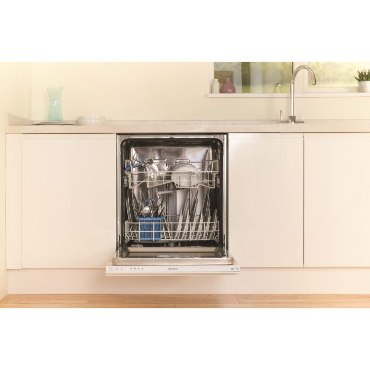 INDESIT DIF04B1 Ecotime 13 Place Fully Integrated Dishwasher - White