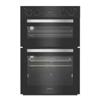 Refurbished Hotpoint DIH82G1AB Built-In Electric Double Oven with Air Fry - Black