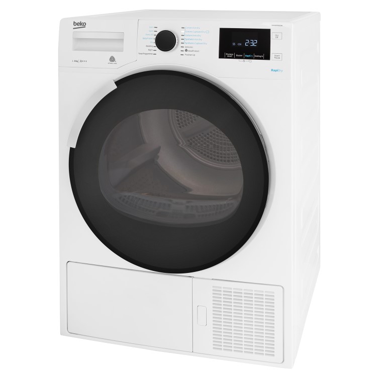 Refurbished Beko DPHR8PB561W Freestanding Heat Pump 8KG Tumble Dryer White