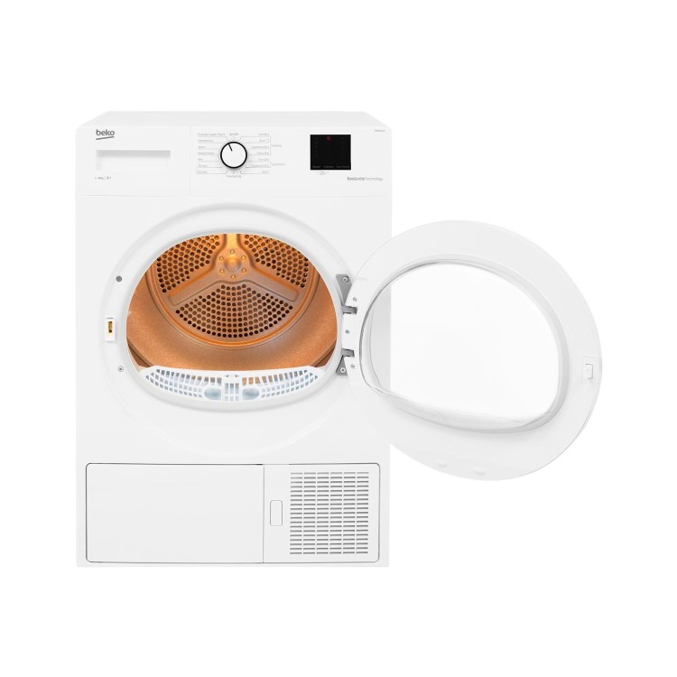 Refurbished Beko DTBP8011W Freestanding Heat Pump 8KG Tumble Dryer White