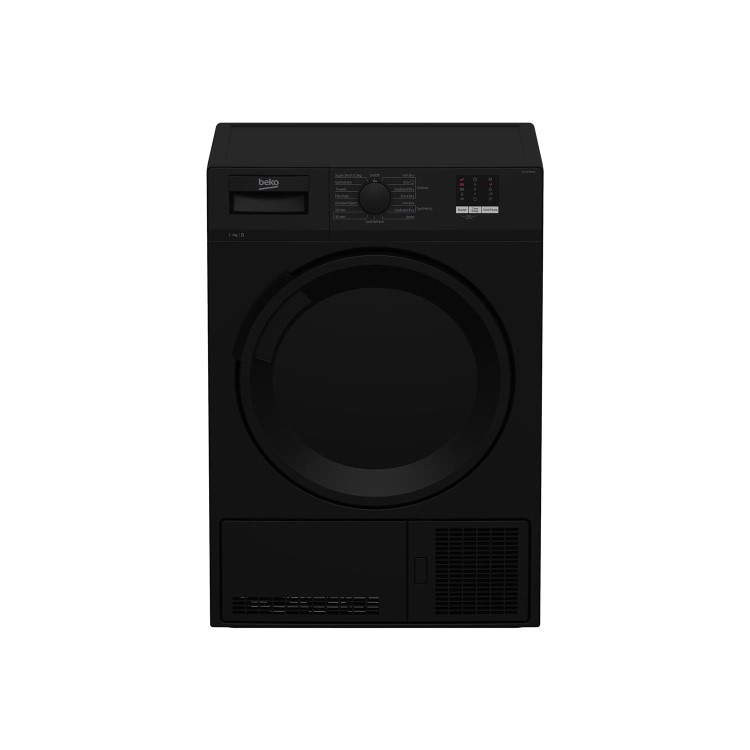 Refurbished Beko DTLCE70051B Freestanding Condenser 7KG Tumble Dryer Black