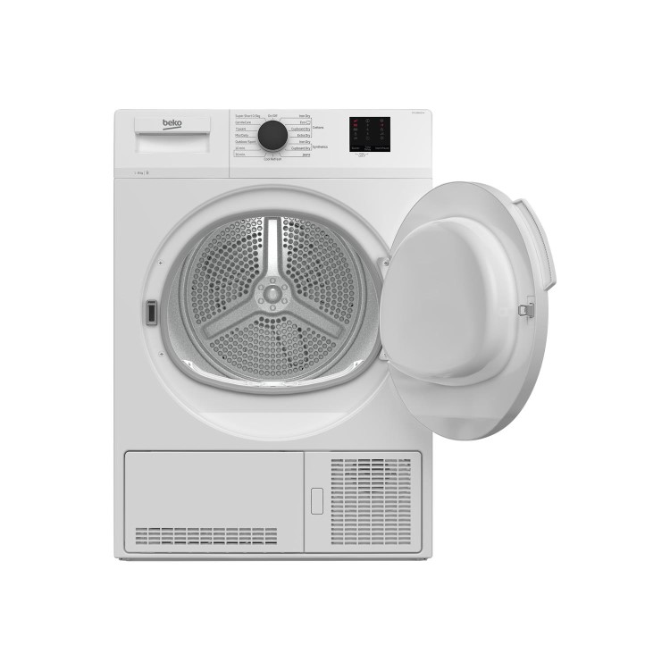 Refurbished Beko DTLCE80021W Freestanding Condenser 8KG Tumble Dryer White