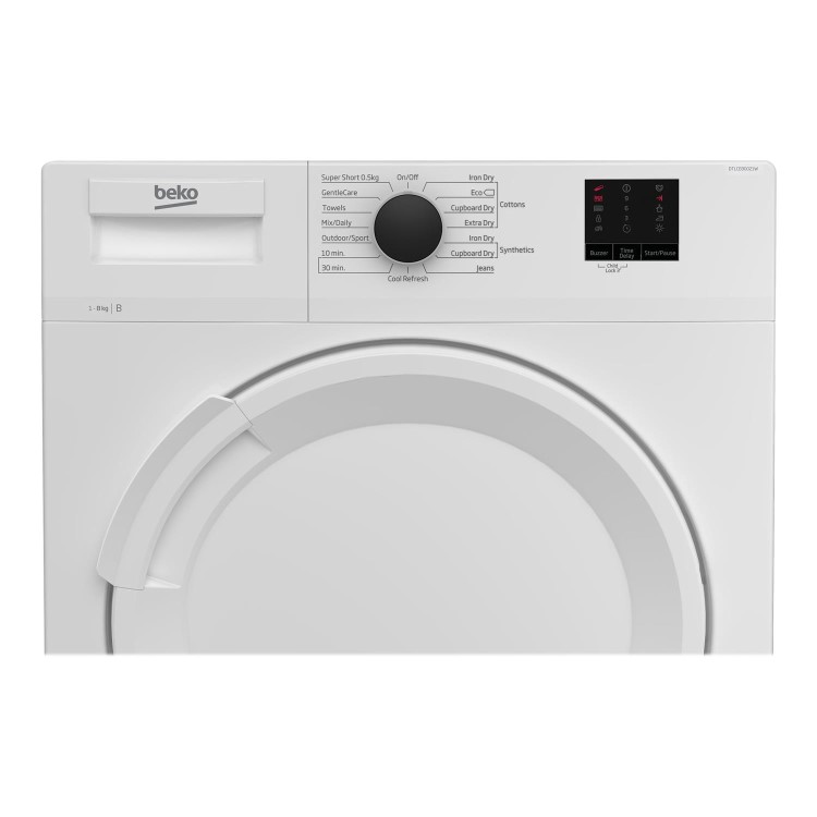 Refurbished Beko DTLCE80021W Freestanding Condenser 8KG Tumble Dryer White