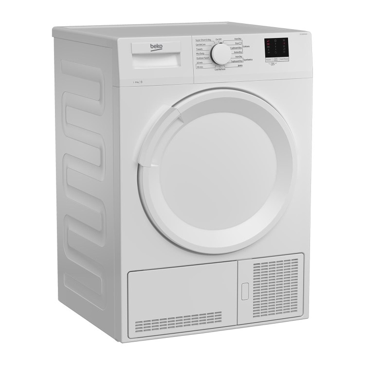 Refurbished Beko DTLCE80041W Freestanding Condenser 8KG Tumble Dryer White
