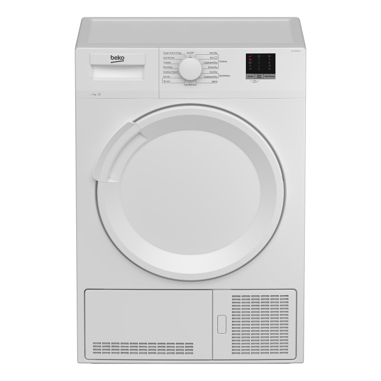 Refurbished Beko DTLCE90051W Freestanding Condenser 9KG Tumble Dryer White