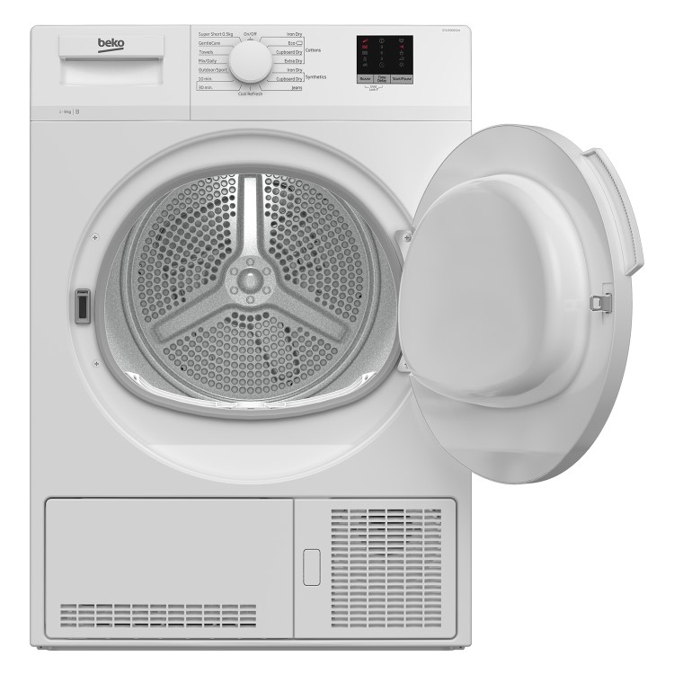 Refurbished Beko DTLCE90051W Freestanding Condenser 9KG Tumble Dryer White