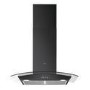 Refurbished AEG 3000 Series DTX3840B 80cm Curved Glass Chimney Cooker Hood Black
