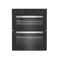 Refurbished Hotpoint DUH 10D B Built In Electric Fan Double Oven - Black