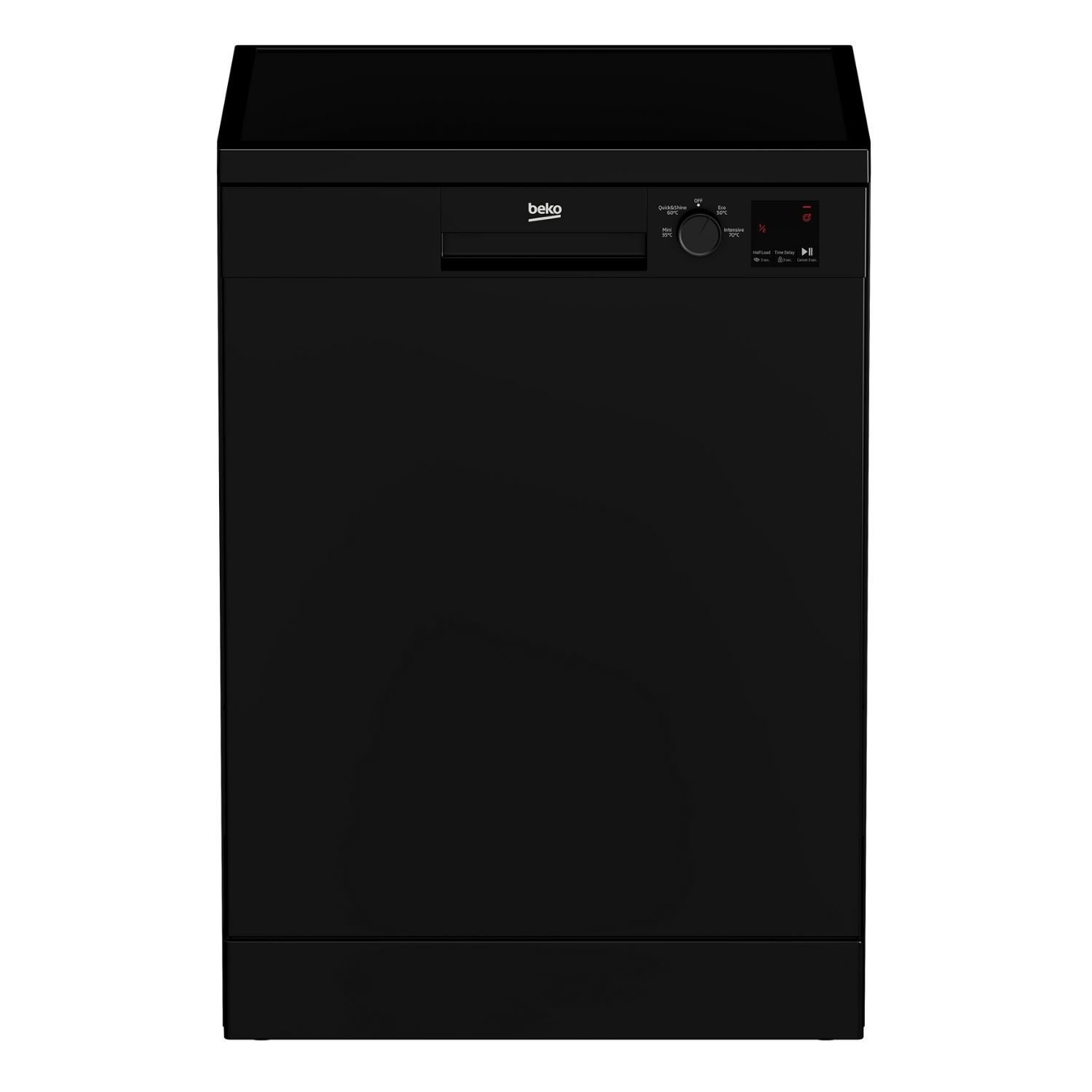 Beko DVN04320B 13 Place Settings Freestanding Dishwasher - Black