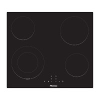 Refurbished Hisense 60cm 4 Zone Ceramic Hob - Black
