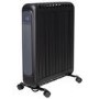 Refurbished electriQ 2400W Smart Oil-Free Electric Portable Radiator With LED Display - Black
