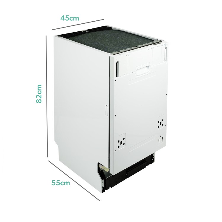 Refurbished electriQ EQDWINT45 10 Place Fully Integrated Dishwasher