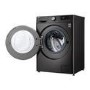Refurbished LG TurboWash 360 F6V909BTSA Freestanding 9KG 1600 Spin Washing Machine Black