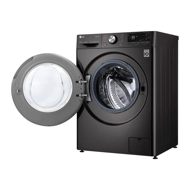 Refurbished LG TurboWash 360 F6V909BTSA Freestanding 9KG 1600 Spin Washing Machine Black