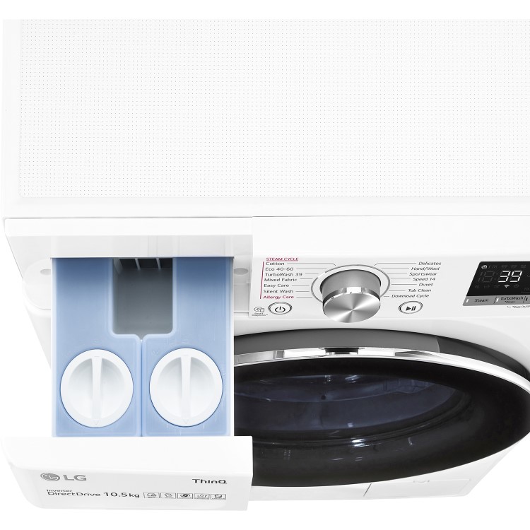 Refurbished LG F6V910WTSA Freestanding 10.5KG 1560 Spin Washing Machine White