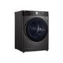 Refurbished LG Eco Hybrid FDV1109B Freestanding Heat Pump 9KG Tumble Dryer Black Steel