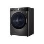 Refurbished LG Eco Hybrid FDV1109B Freestanding Heat Pump 9KG Tumble Dryer Black Steel