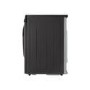 Refurbished LG Eco Hybrid FDV1109B Freestanding Heat Pump 9KG Tumble Dryer Black Steel