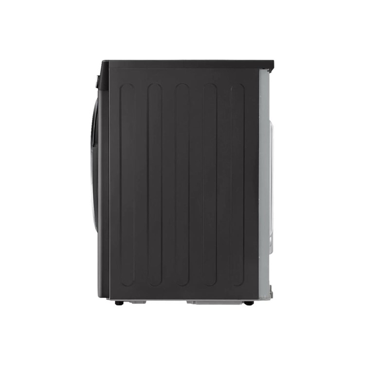 Refurbished LG Eco Hybrid FDV1109B Freestanding Heat Pump 9KG Tumble Dryer Black Steel