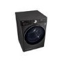 Refurbished LG Eco Hybrid FDV1109B Freestanding Heat Pump 9KG Tumble Dryer Black Steel