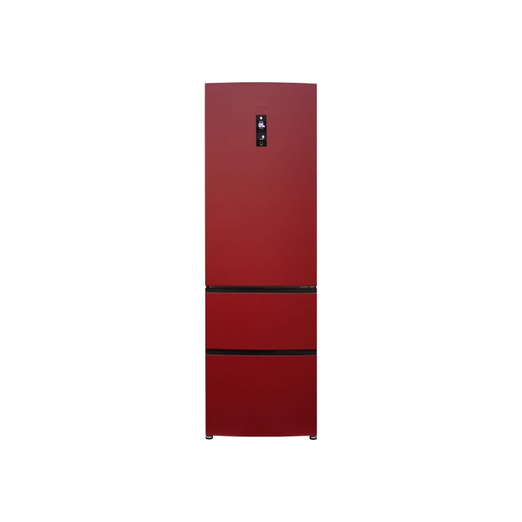 Haier A2FE635CRJ Frost Free Red Freestanding Fridge Freezer
