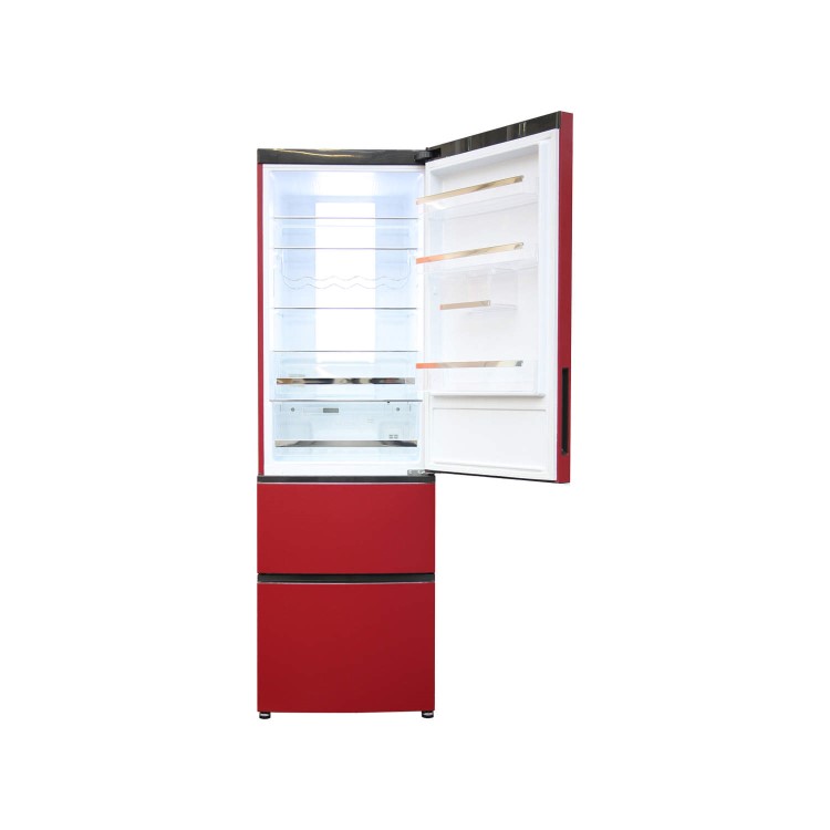 Haier A2FE635CRJ Frost Free Red Freestanding Fridge Freezer