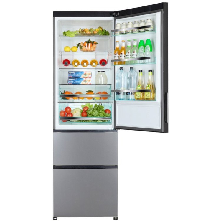Haier A2FE635CSJ Frost Free Silver Freestanding Fridge Freezer