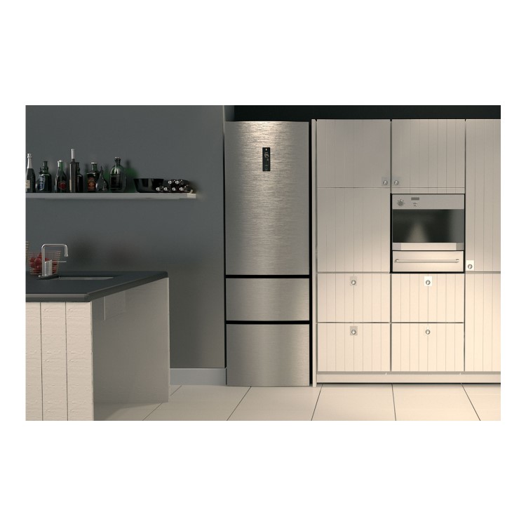 Haier A2FE635CSJ Frost Free Silver Freestanding Fridge Freezer